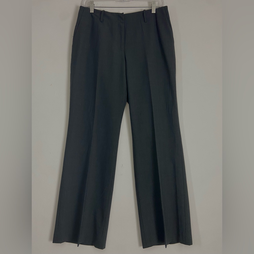 Casual Corner Annex Petite Stretch Lined Gray Wool Trouser Pants Sz 8 (Sku293)
